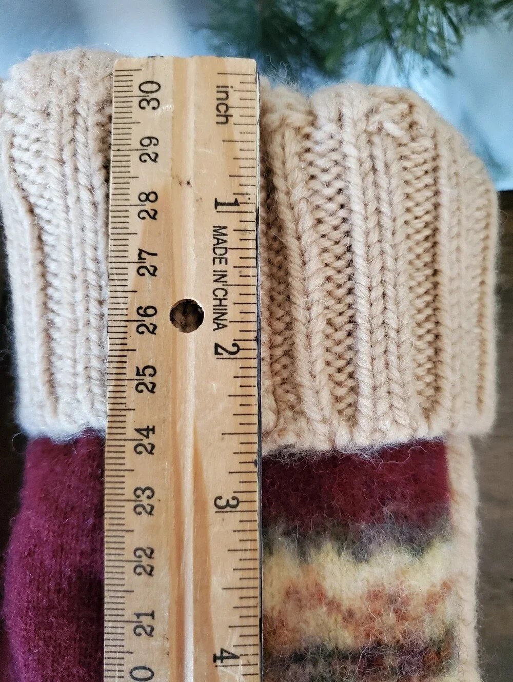 Cozy Cable Knit Wool Mittens Upcycled Eco-Friendly Winter Sweater Mittens Gift
